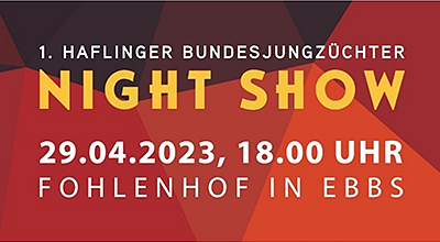Haflinger Bundesjungzüchter Night Show